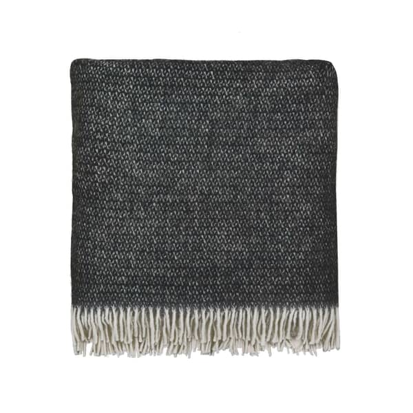 Burleigh Throw Charcoal/White