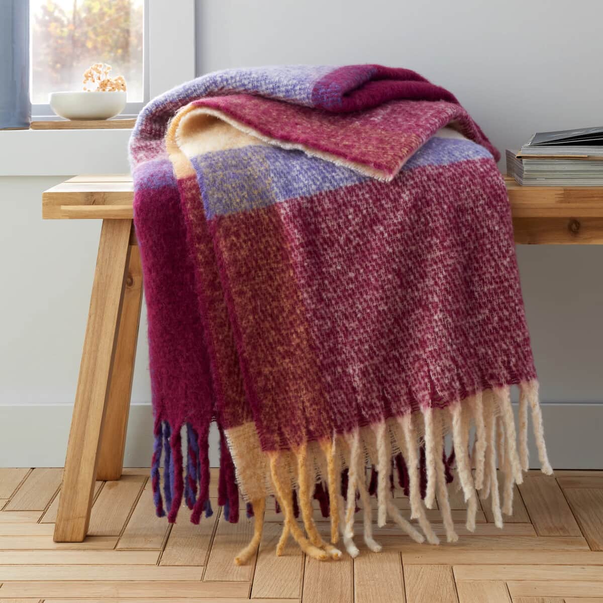 Catherine Lansfield Faux Mohair Throw large
