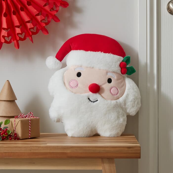 Catherine Lansfield Shaped Santa Cushion large