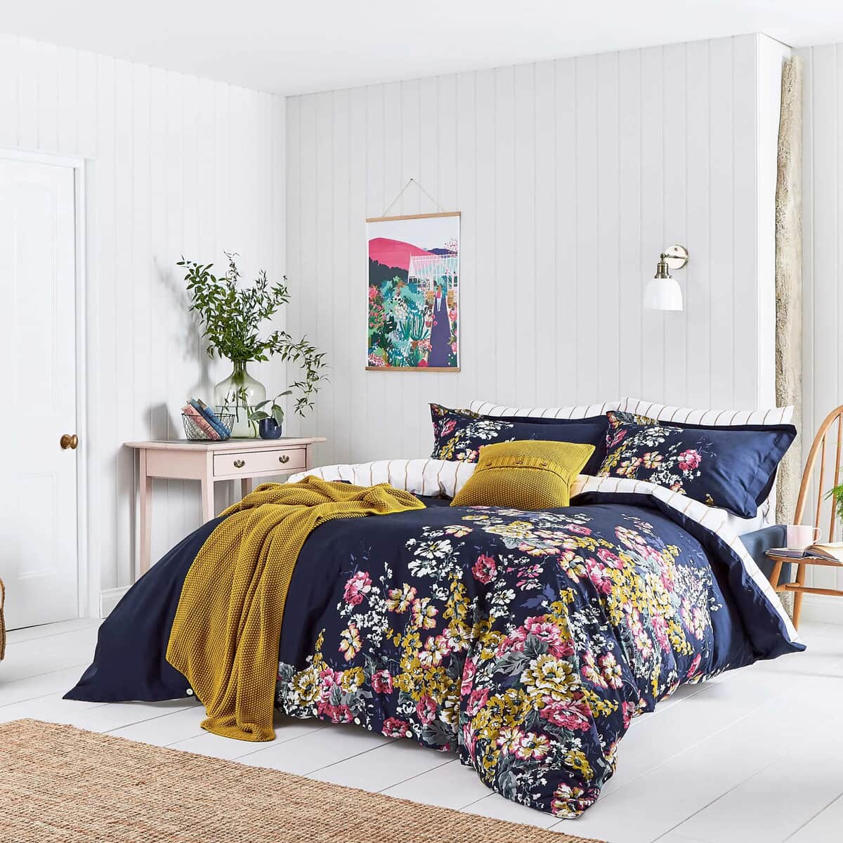 Joules Cambridge Floral French Navy large