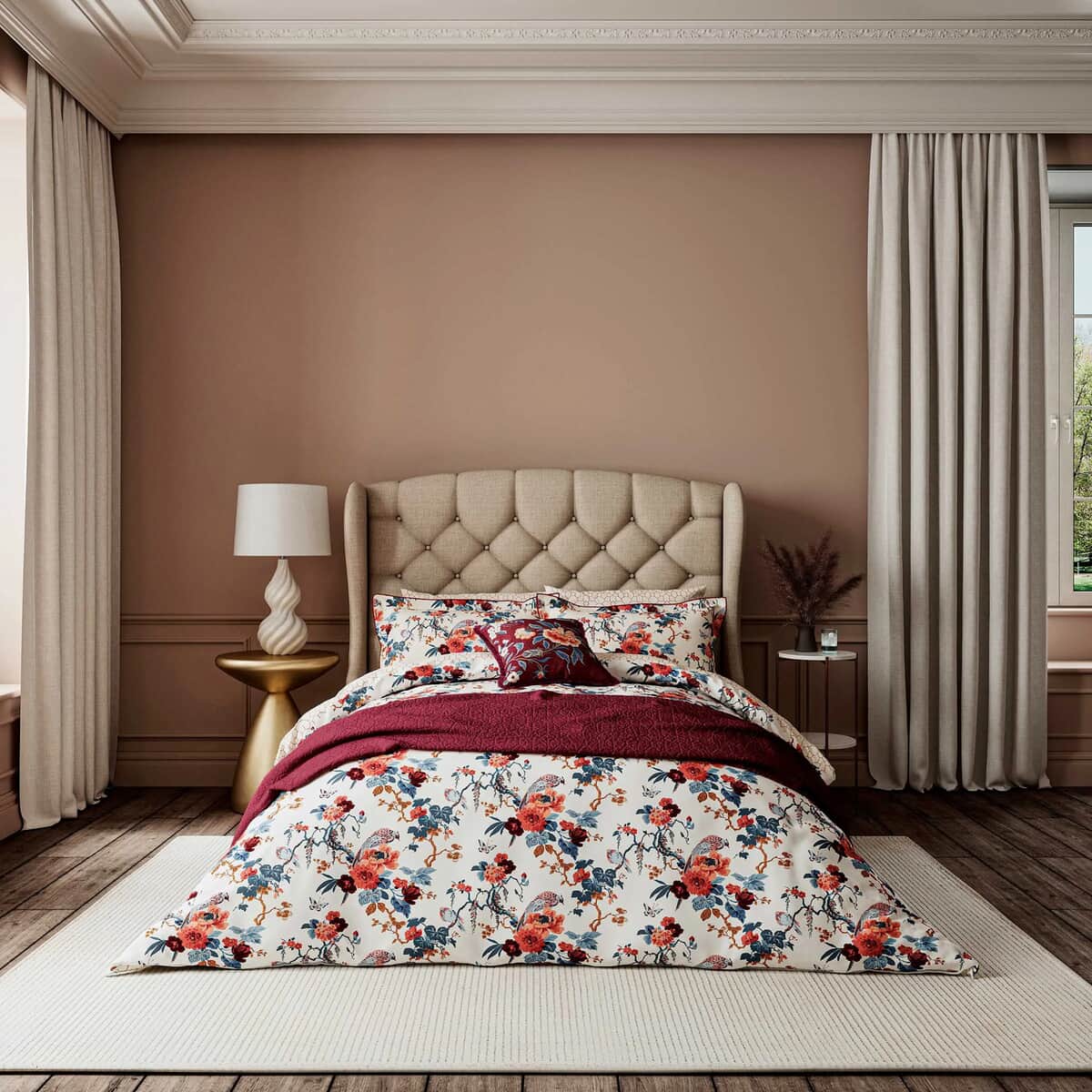 V & A Chinoiserie Charm Blue/Red large