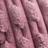 Bianca Carved Faux Fur Pink Throw small 8459A
