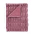 Bianca Carved Faux Fur Pink Throw small 8459THR1