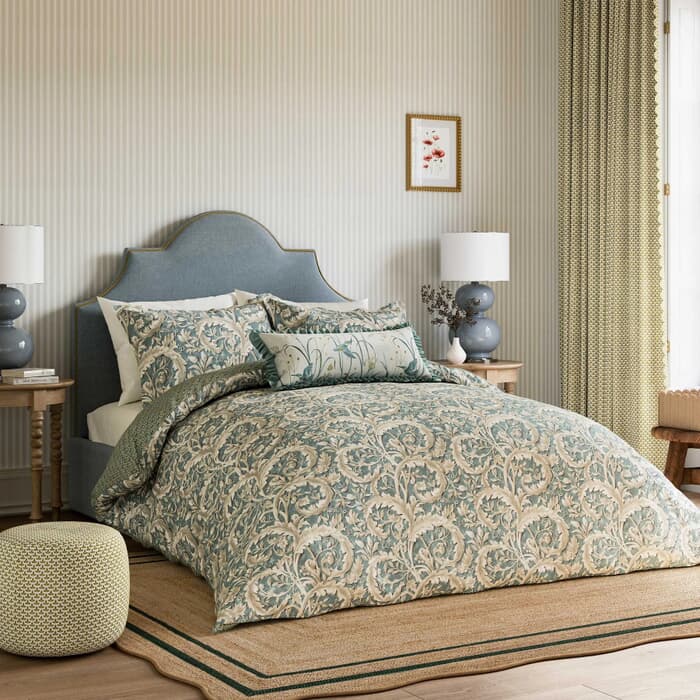 Sanderson National Trust Tilia Lime Soft Teal large