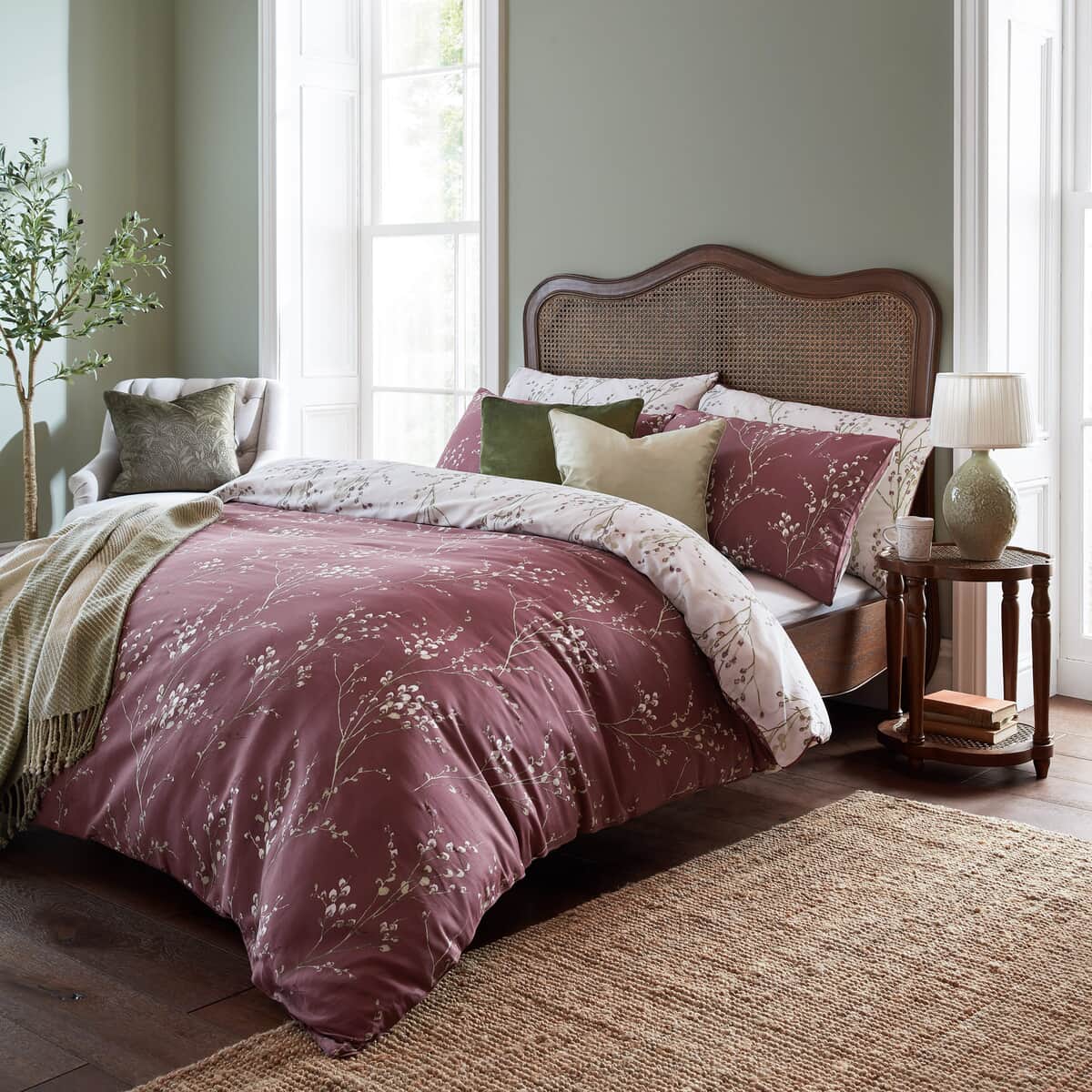 Laura Ashley Pussy Willow Plum Purple large