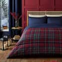 Tartan Berry Red Coverless Duvet