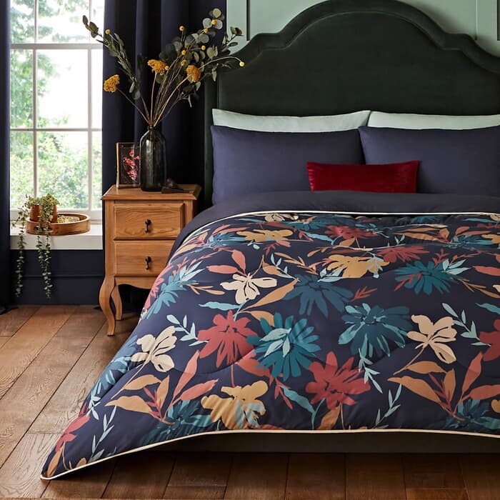 Night Lark Autumn Floral Coverless Duvet large