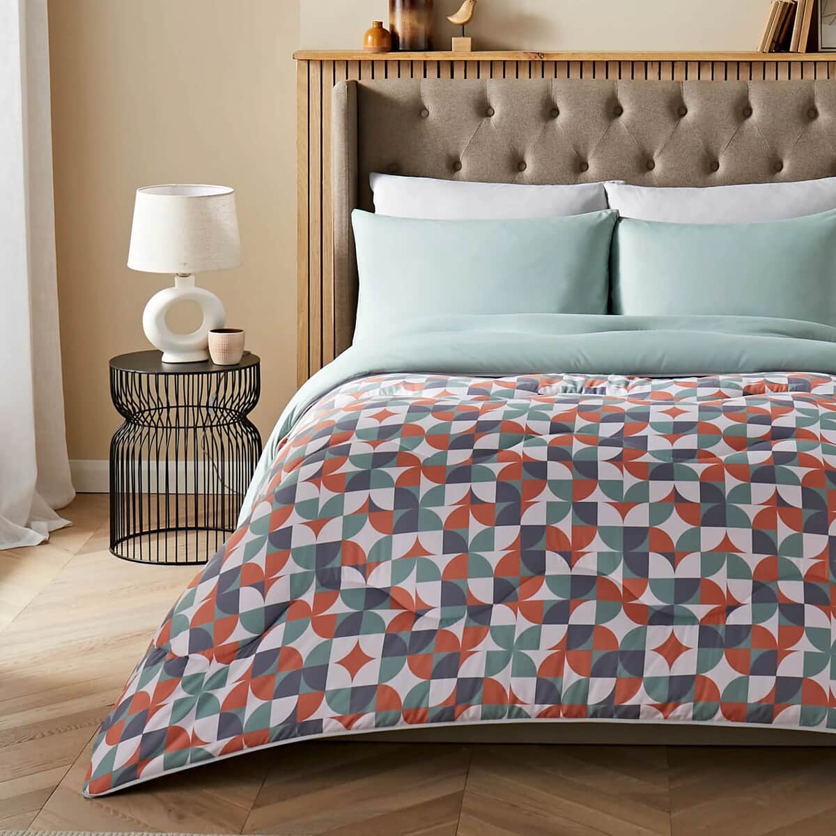 Night Lark Scandi Geometric Coverless Duvet large