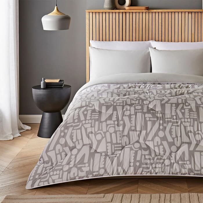 Night Lark Simplistic Geo Coverless Duvet large