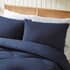 Night Lark Waffle Coverless Duvet Navy small 8565B
