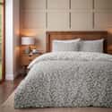 Brushed Grace Floral Leaf Grey