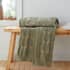 Catherine Lansfield Chunky Marl Knit Throw Olive thumb