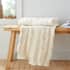 Catherine Lansfield Chunky Marl Knit Throw Cream small