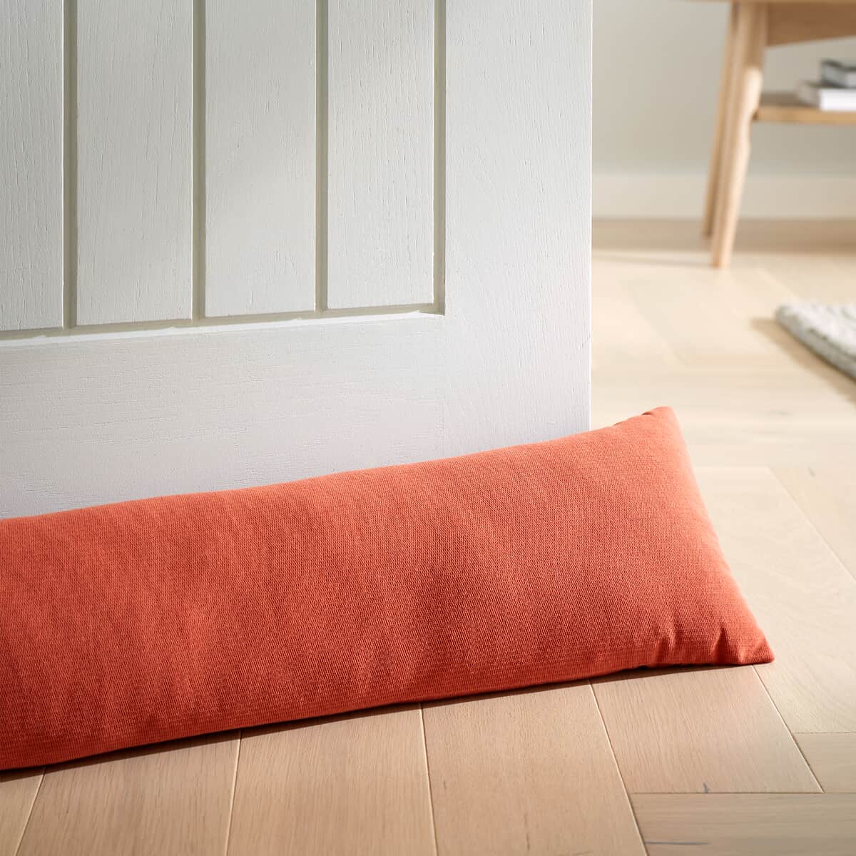 Catherine Lansfield Wilson Velvet Draught Excluder Terracotta large