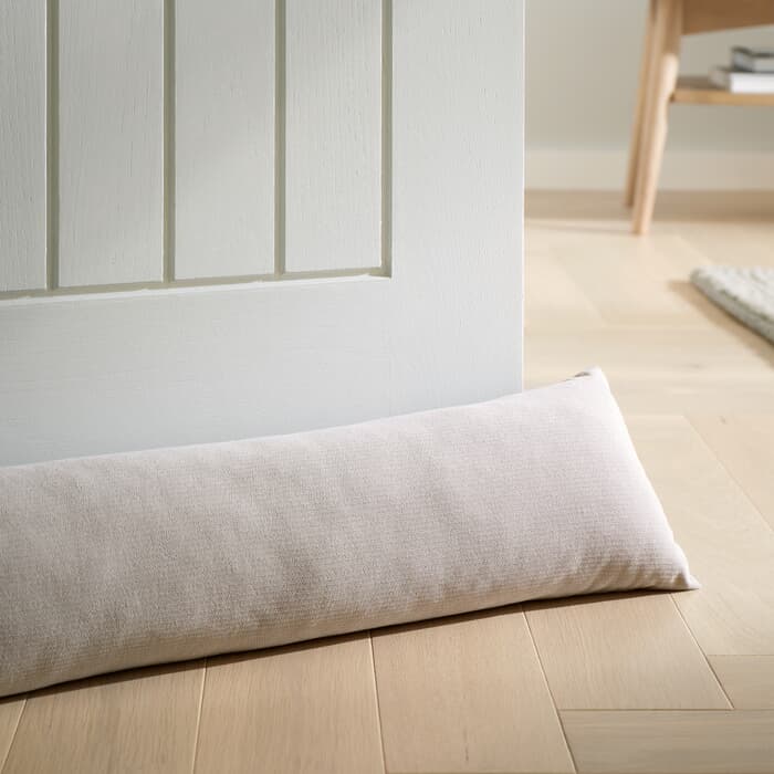 Catherine Lansfield Wilson Velvet Draught Excluder Grey large