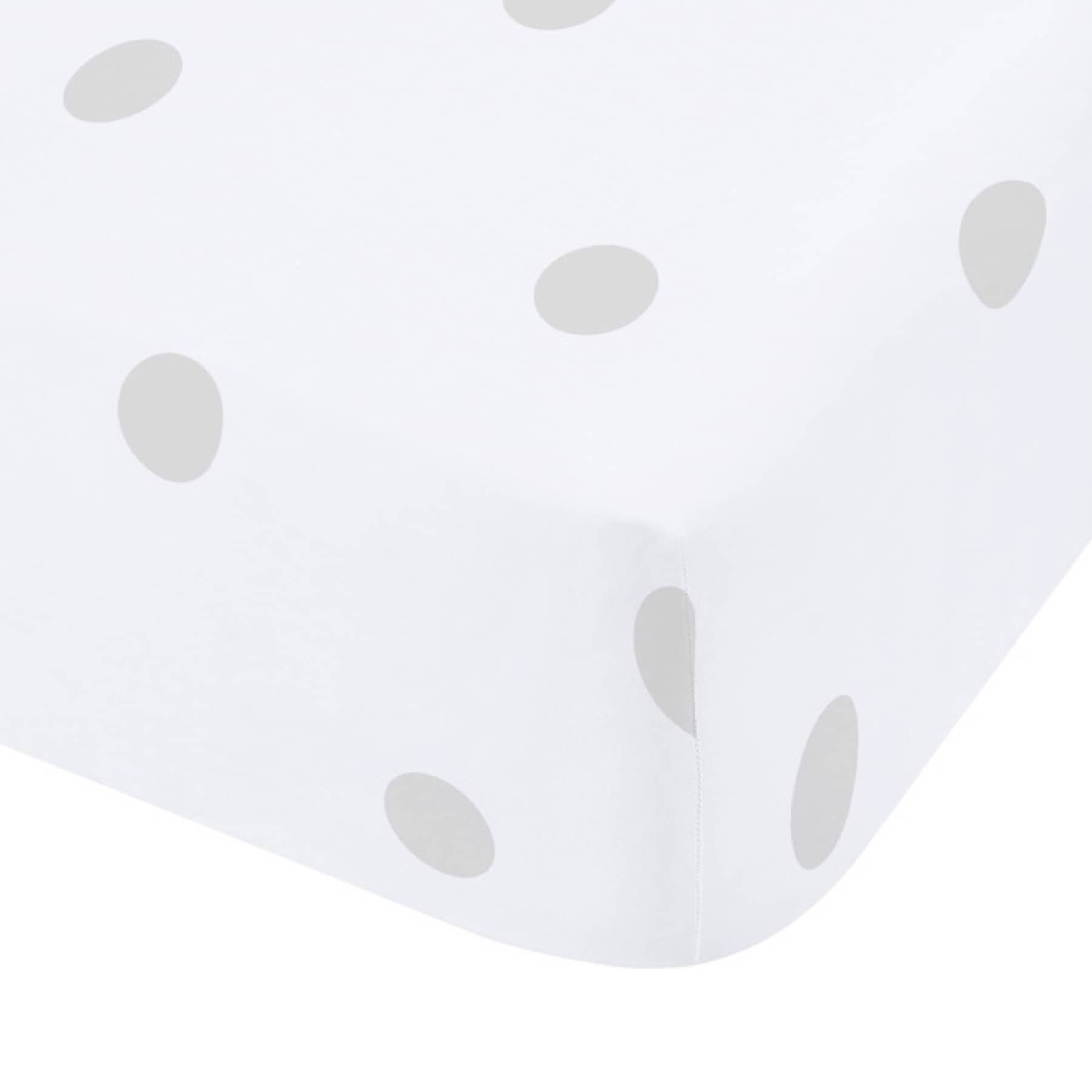 Catherine Lansfield Brushed Polka Dot Grey JustLinen