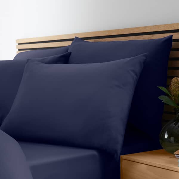 Easy Iron Percale Navy