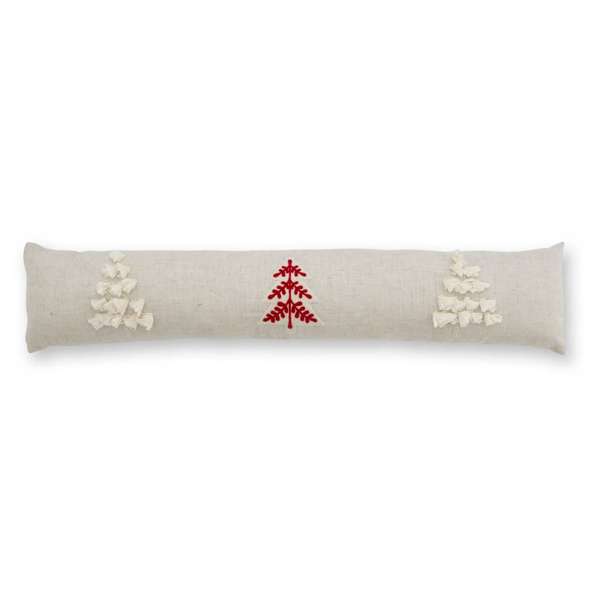 Tufted Christmas Tree Natural Draught Excluder