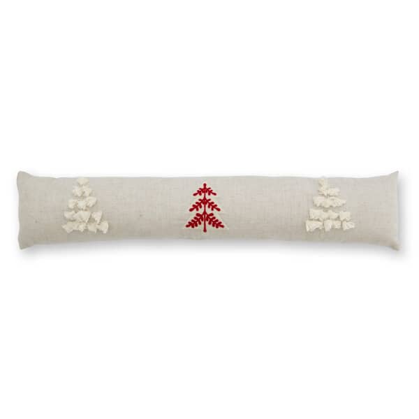 Tufted Christmas Tree Natural Draught Excluder