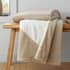 Catherine Lansfield Cosy Larsson Geo Fleece Throw Natural thumb