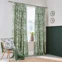 Hibiscus Green Curtains