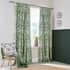 Burleigh Hibiscus Green Curtains thumb