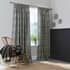 Burleigh Regal Peacock Charcoal/White Curtains thumb