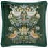 Morris and Co Strawberry Thief Embroidery Cushion Forest Green thumb