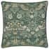 Morris & Co Strawberry Thief Jacquard Cushion Forest Green small