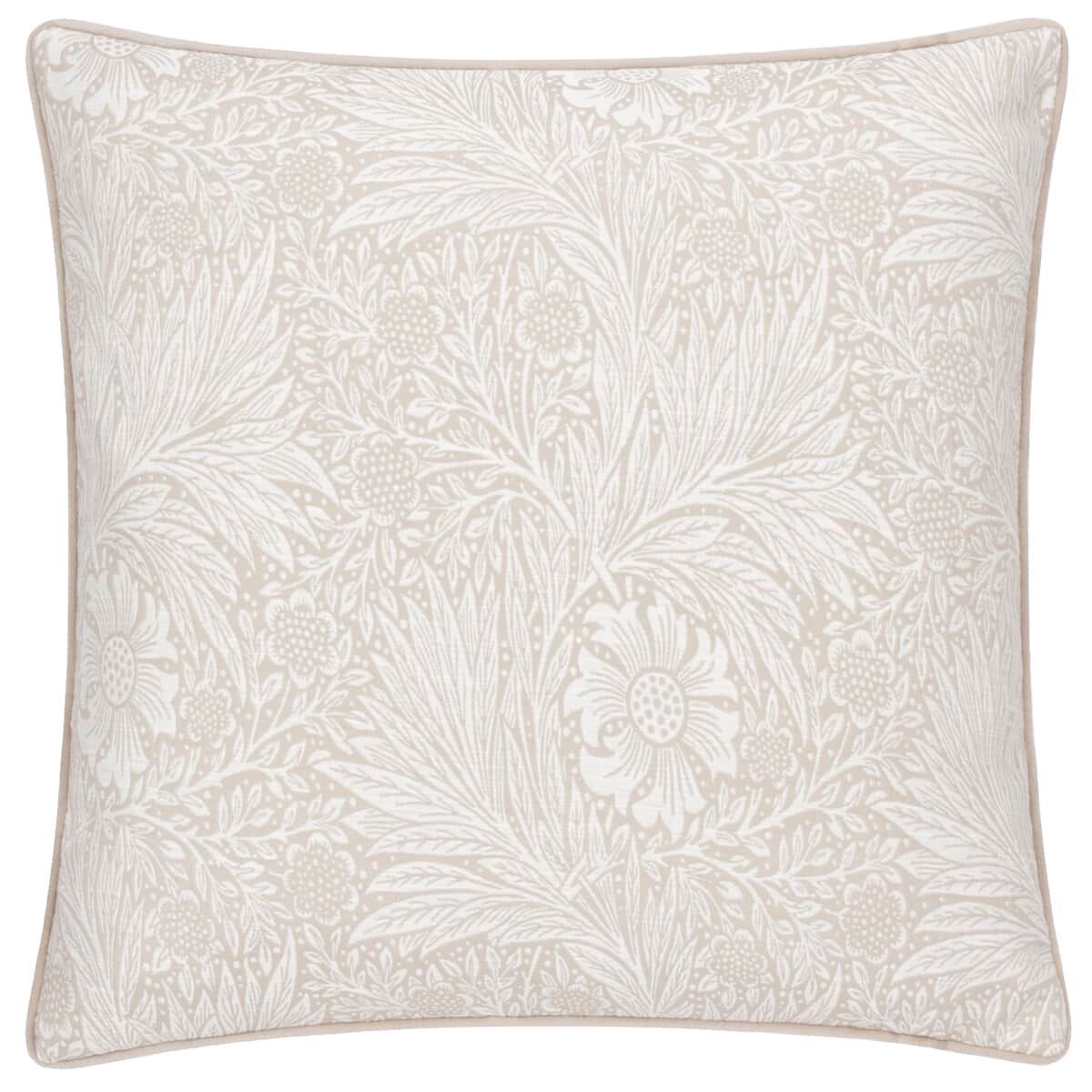 Morris and Co Marigold Feather Rich Cushion Stone large