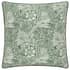Morris and Co Marigold Feather Rich Cushion Leaf Green thumb