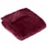 Paoletti Empress Faux Fur Throw Ruby small 8754A
