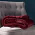 Paoletti Empress Faux Fur Throw Ruby small 8754C