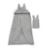 Christy Bunny Cuddle Wrap and Mitt Set Grey thumb