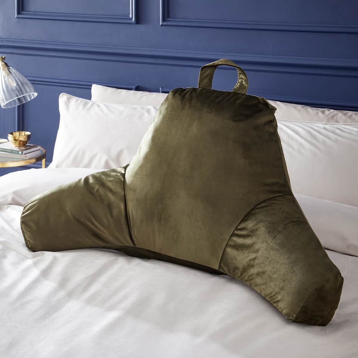 Catherine Lansfield Kingsley Matt Velvet Olive large