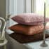 William Morris at Home Strawberry Thief Embossed Cushion Chocolate small