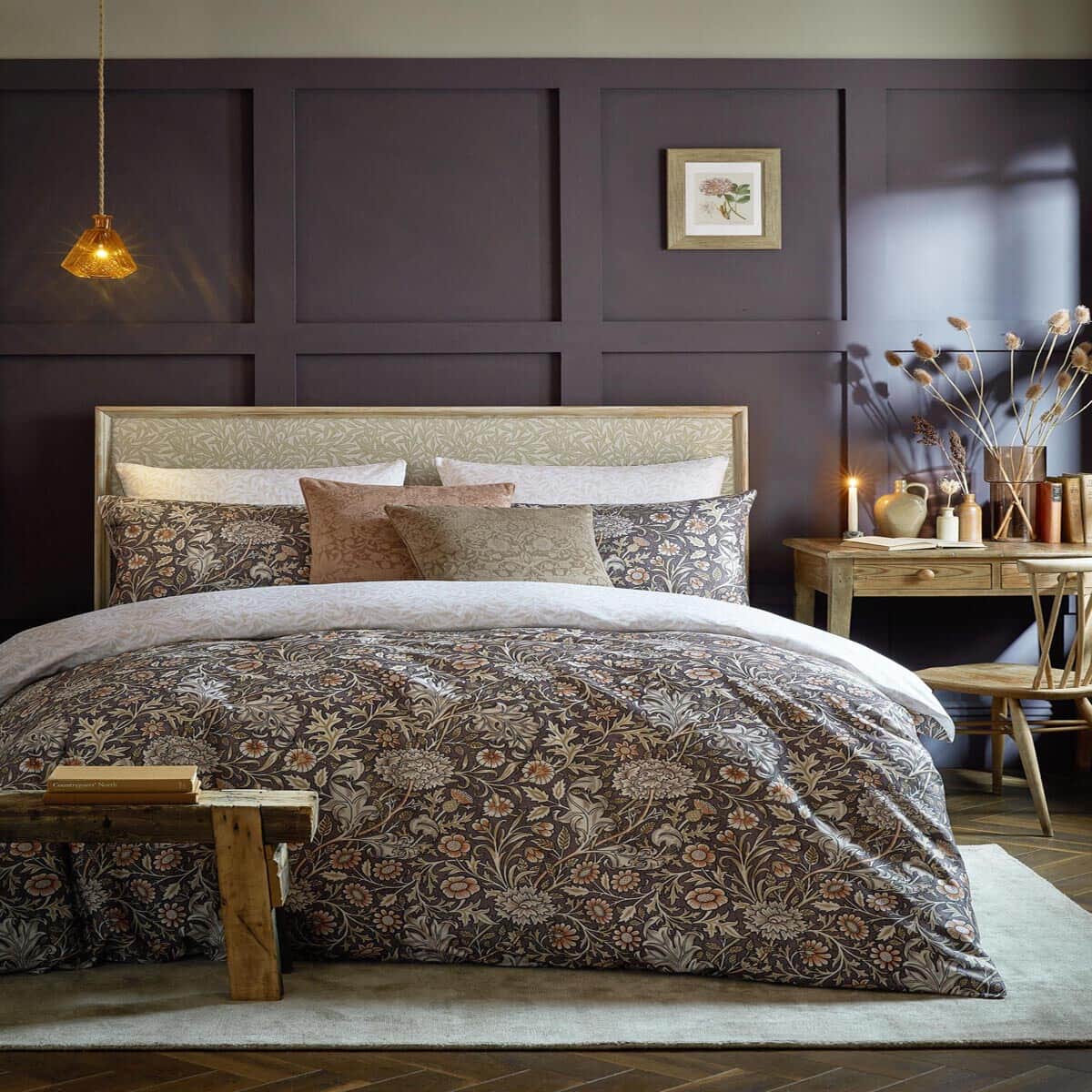 William Morris at Home Double Bough Heather large