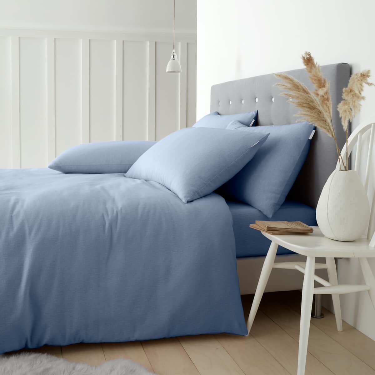 Catherine Lansfield Brushed Cotton Lansfield Blue large