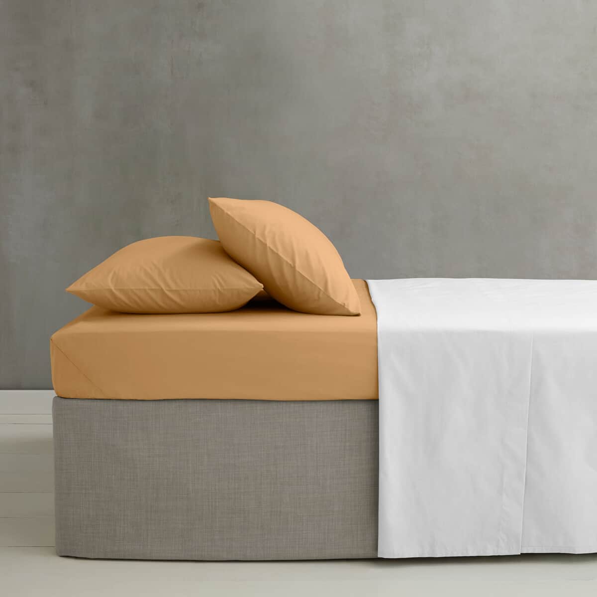 Catherine Lansfield Easy Iron Percale Caramel large