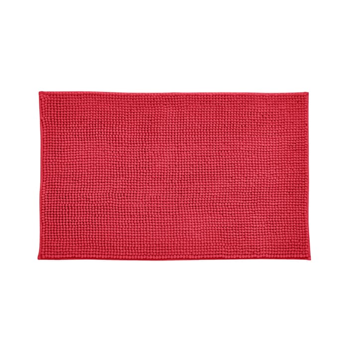 Catherine Lansfield Bobble Bath Mat Red large