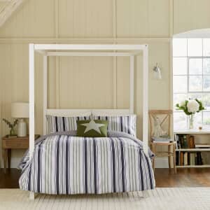 Beach House Stripe in Green and Slate