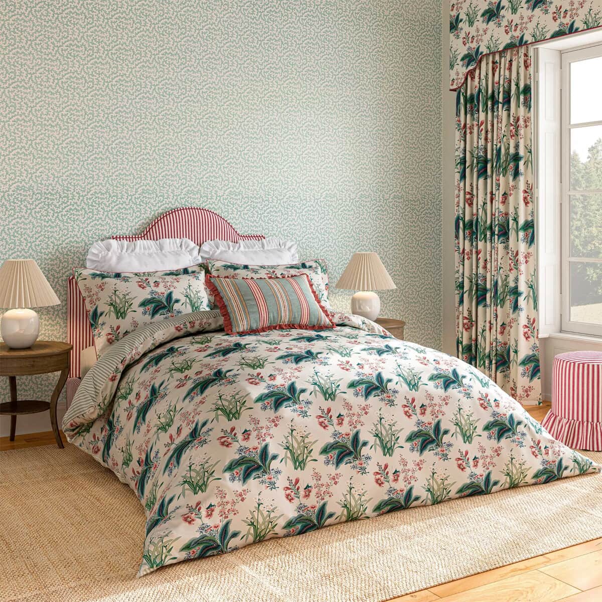 Sanderson Enys Garden in Blush and Sage large