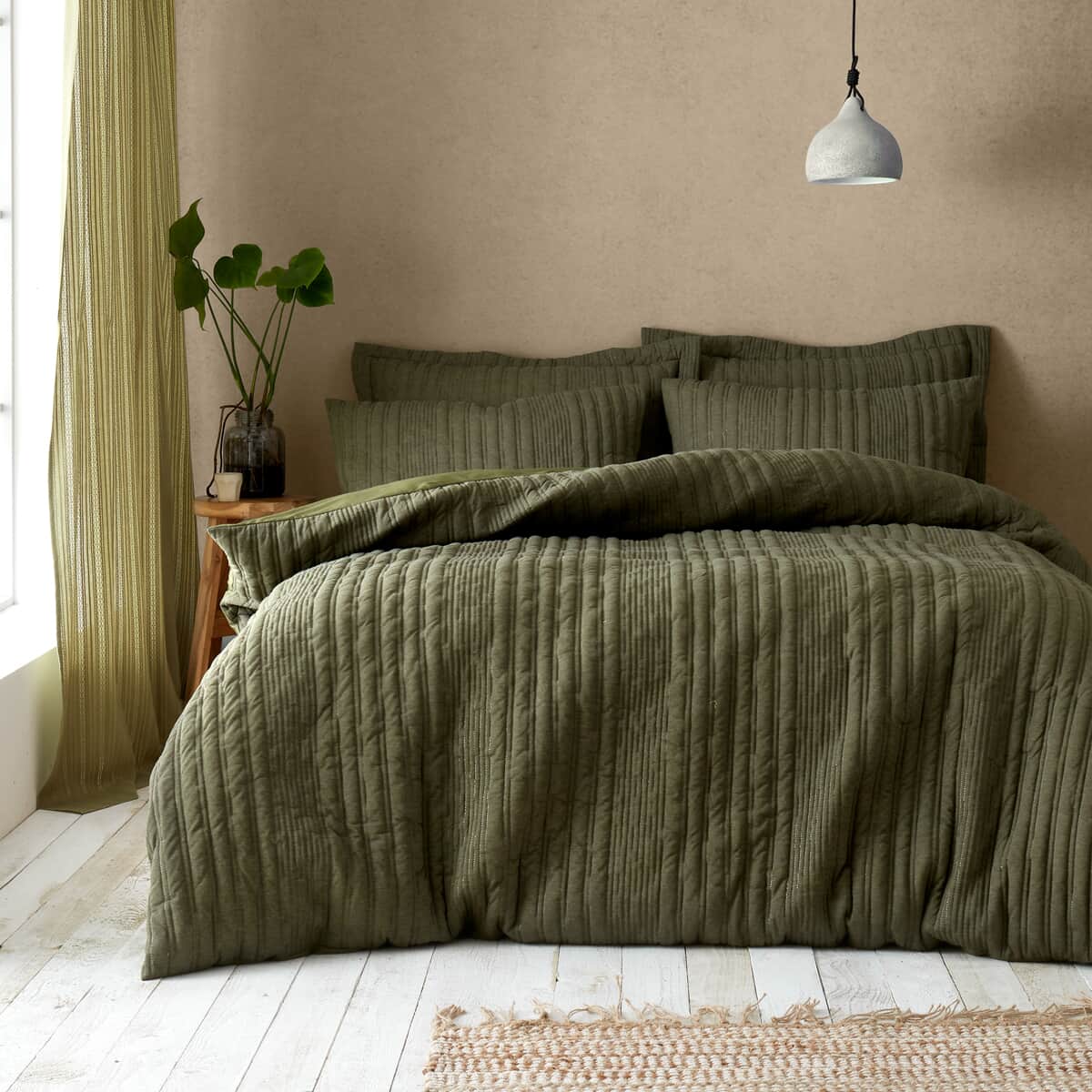 Pineapple Elephant Tamba Jersey Stripe Olive large