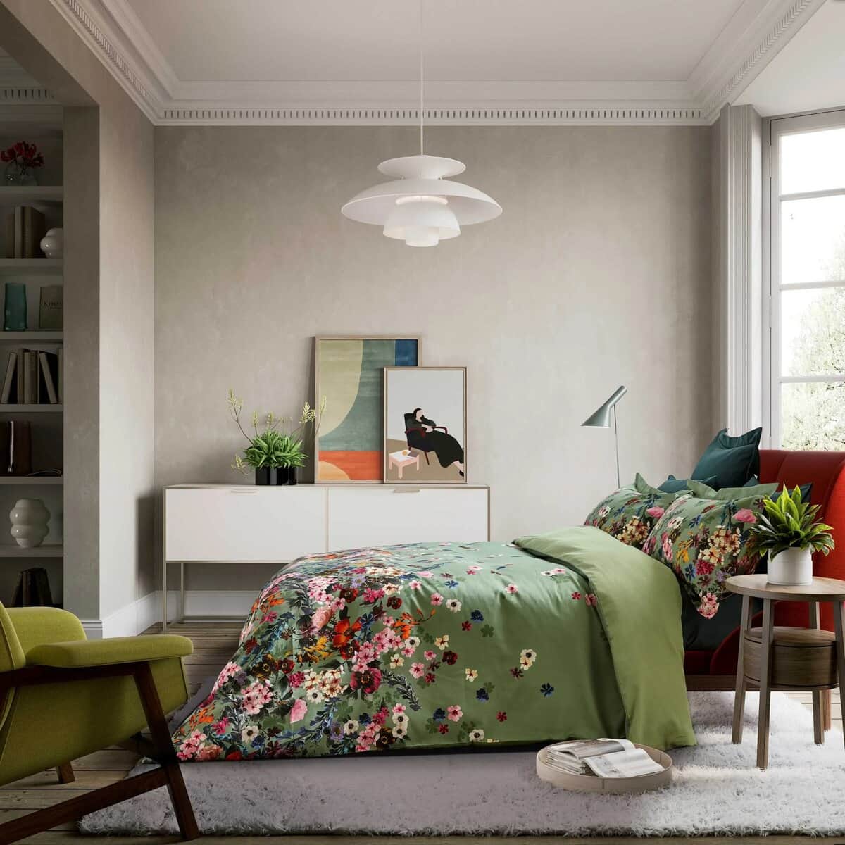 Ted Baker Antiquity Border in Green large