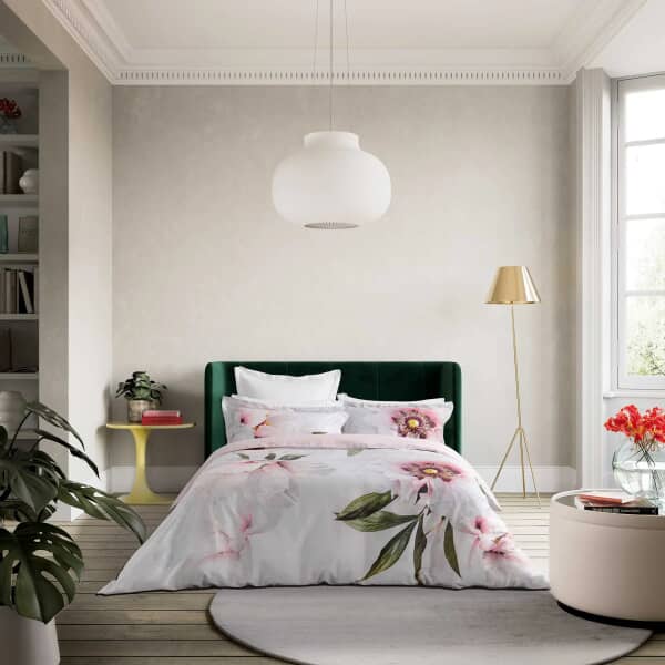 Peony Floral in Grey