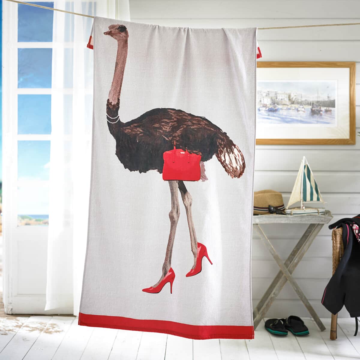 Deyongs Ostrich Beach Towel large