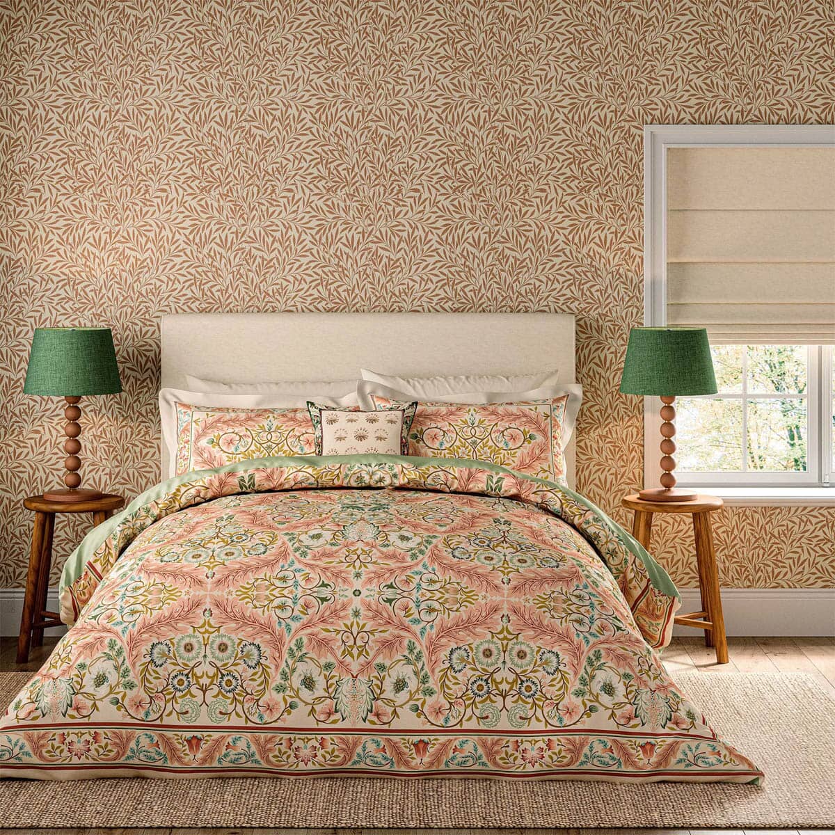 Earthly Paradise in Rose and Pale Olive