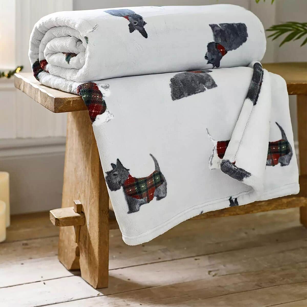Lyndon Company Hattie Dog Throw in Grey large