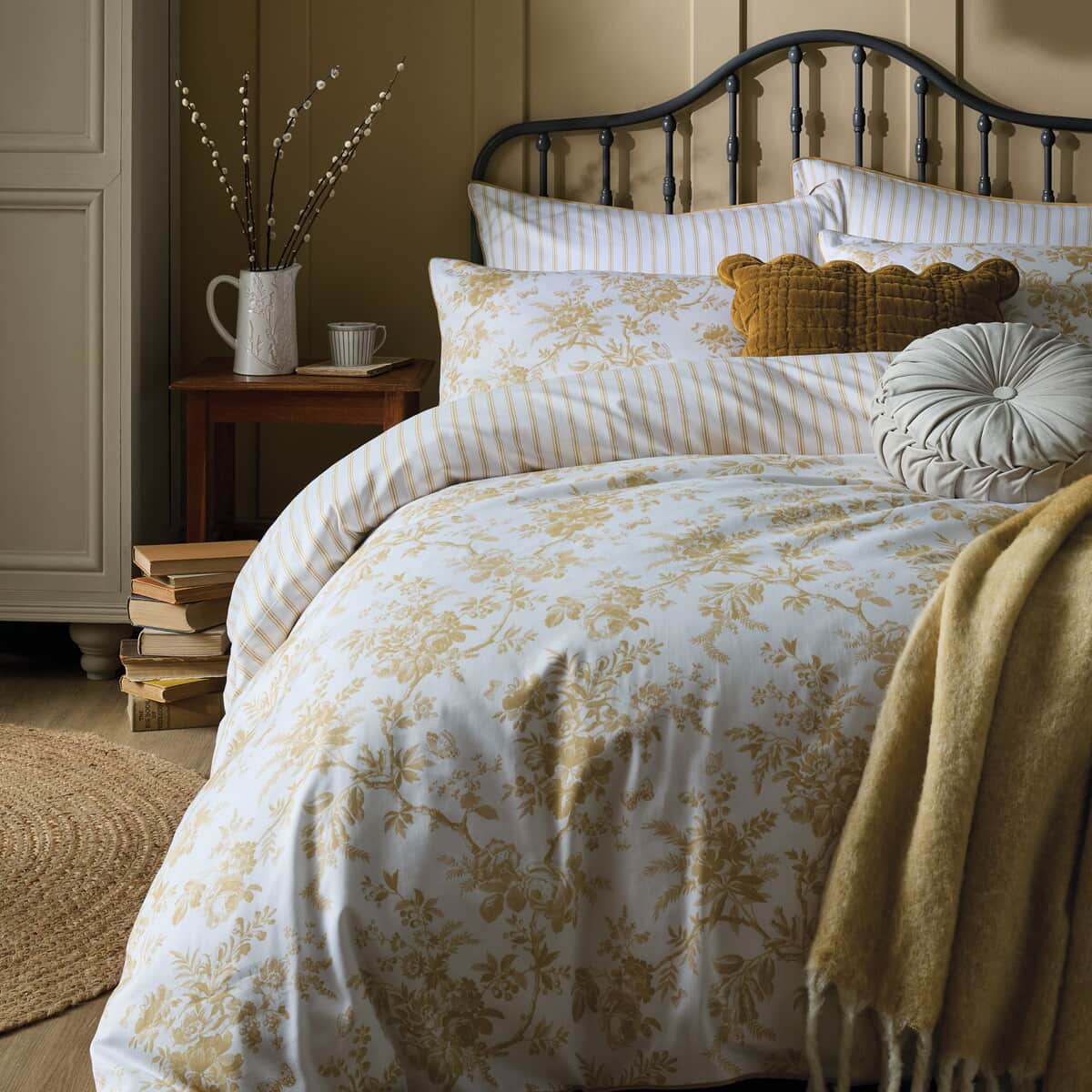 Laura Ashley Walled Garden Ochre Yellow large