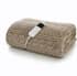 Deyongs Cable Sherpa Heated Throw Taupe thumb 2